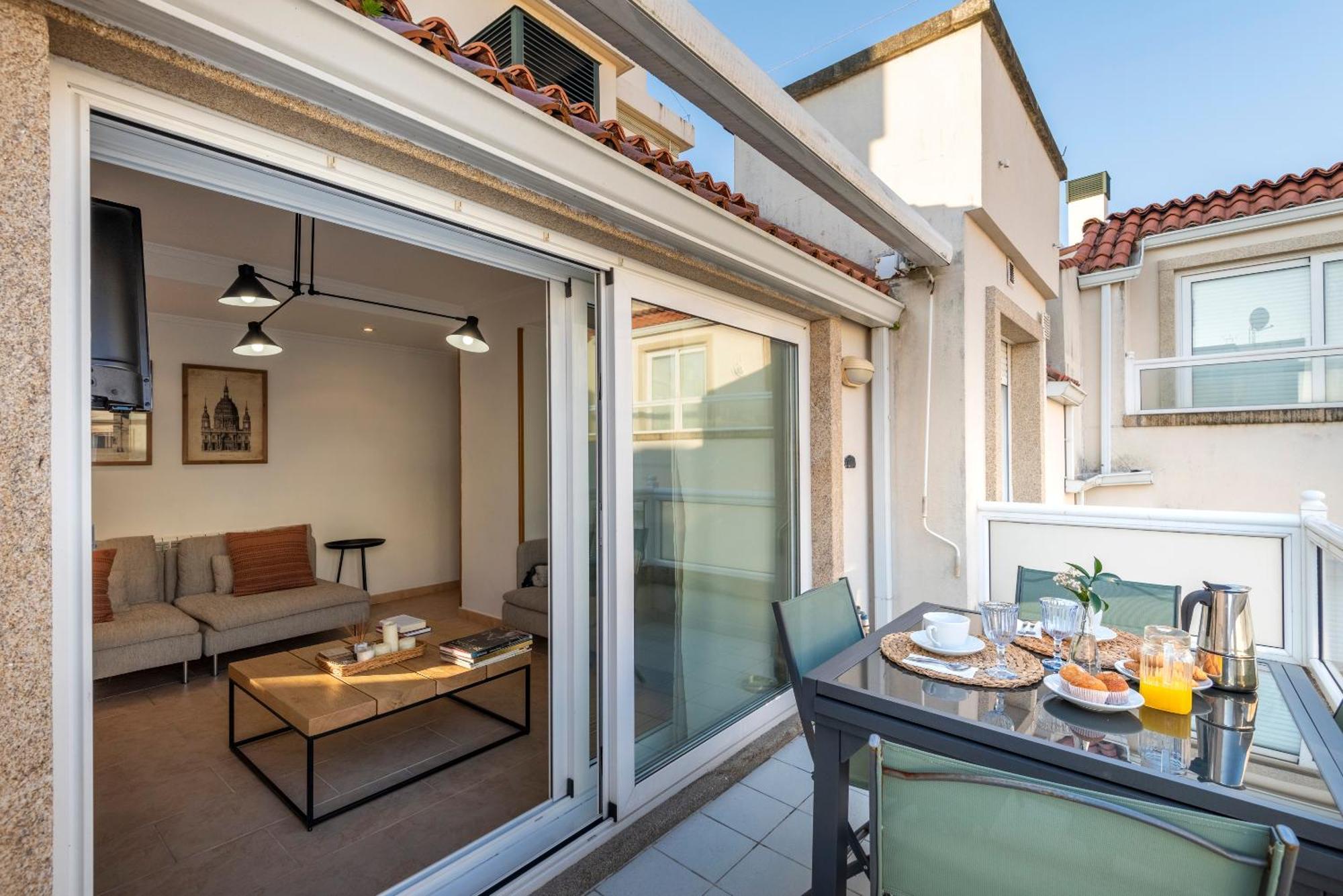 Apartamento Playa Silgar -50 M Playa Con 2 Garajes Y 3 Dormitorios Sanxenxo Ngoại thất bức ảnh